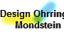 Design Ohrringe 
Mondstein